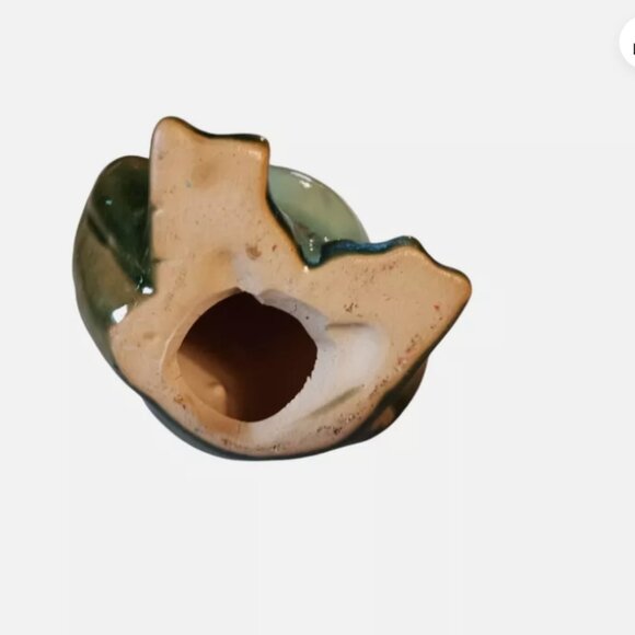 Thoughtful Frog Ceramic Figurine Green 3 1/2" Tall - Picture 6 of 6